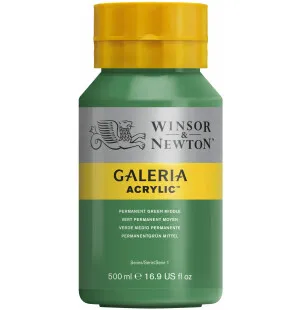 W&N Galeria akrylfärg Permanent Green Middle 500ml image