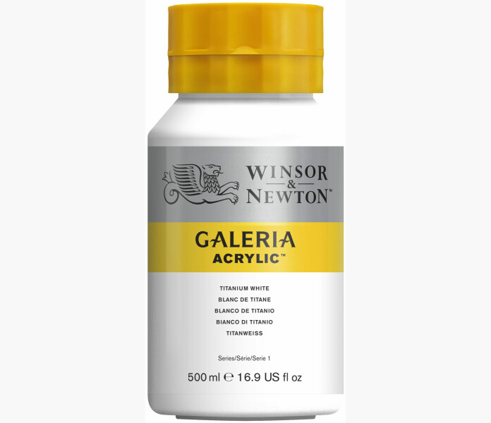 WN Galeria Akrylfarg Titanium White 500ml kuva