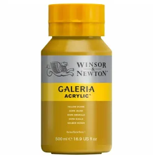 W&N Galeria akrylfärg Yellow Ochre 500ml image