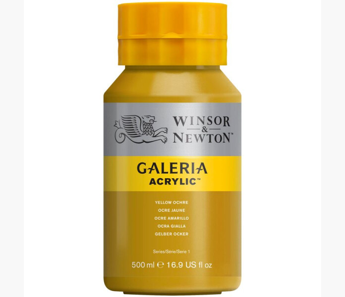 WN Galeria akrylfarg Yellow Ochre 500ml kuva