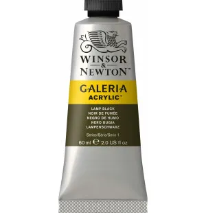 W&N Galeria akrylfärg Lamp Black 60ml image
