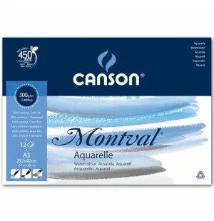 Canson Montval akvarellblock A3 300g 12ark image
