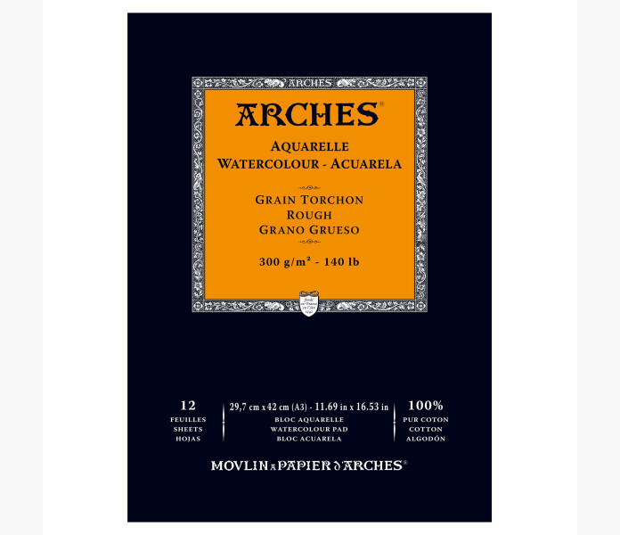 Arches Akvarellblock grov A3 image