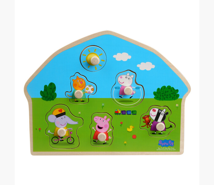 Greta Gris knopp pussel Lekplats 6 bt image