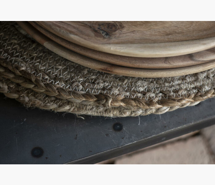 Iblaursen place mat rund dark natural jute 1 image