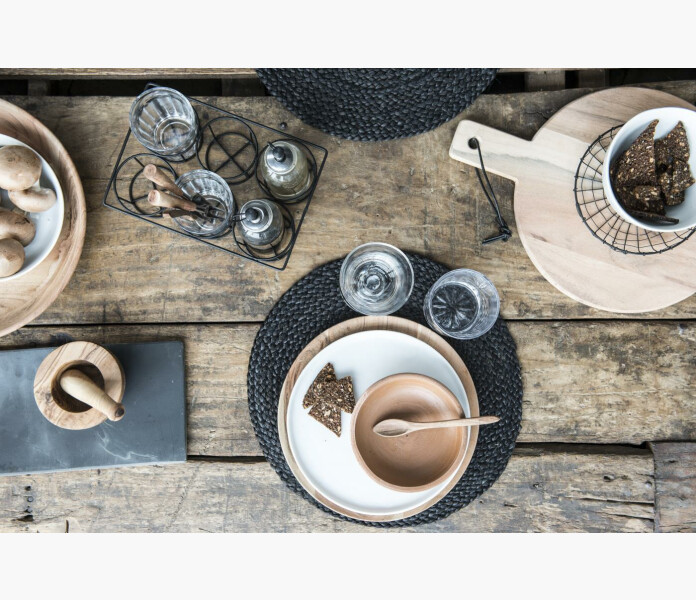 Iblaursen place mat rund black jute 3 image
