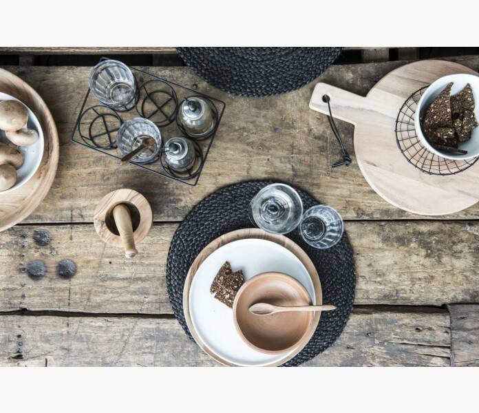 Iblaursen place mat rund black jute 4 image