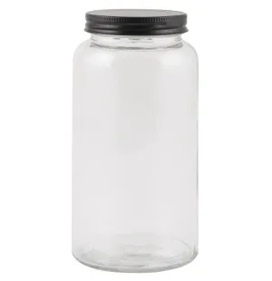 Ib Laursen Sevilla glasburk med svart lock, 800ml image