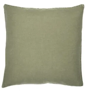Kuddfodral Linne Olive 50x50cm image