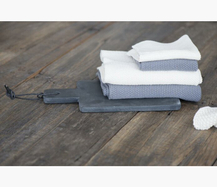 Iblaursen towel mynte dark grey knitted 4 kuva