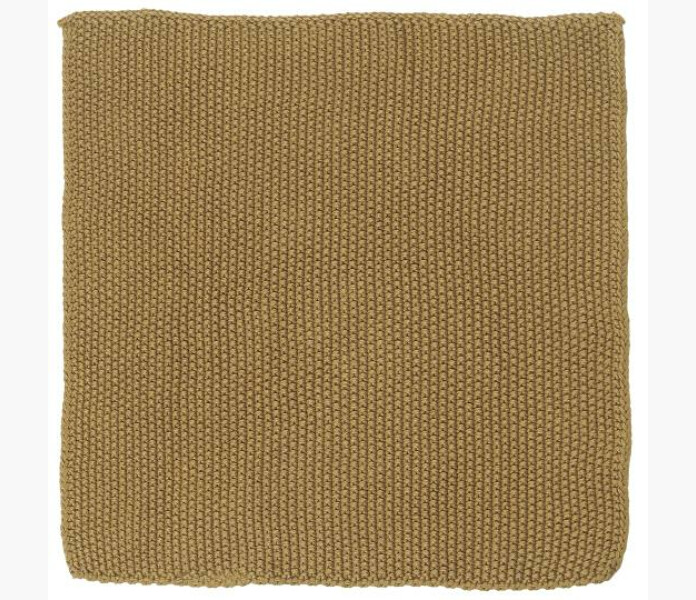Dish cloth Mynte Mustard knitted kuva