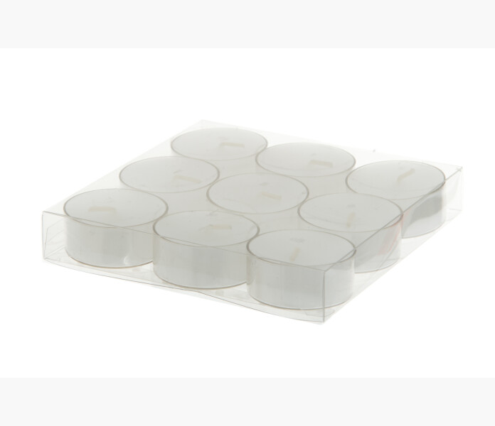 Polar Tealight white w plastic cup pet box 9pcs image