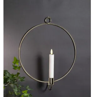 Star Flamme Ring Väggdekoration, mässing. kuva
