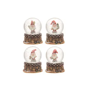 Winteria Snöfallsboll tomte 6,5cm kuva