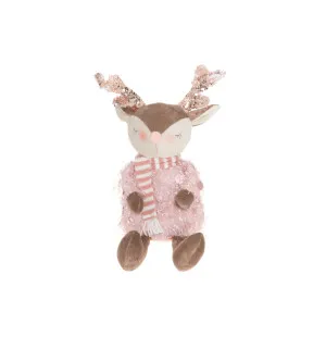Winteria sittande ren med glitter horn  35cm kuva