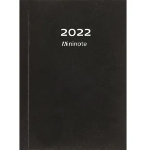 Kalender Mini Note 2022, svart/musta image