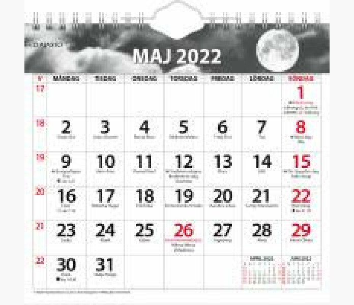 Luna Manadskalender kuukausikalenteri 2022 1 kuva