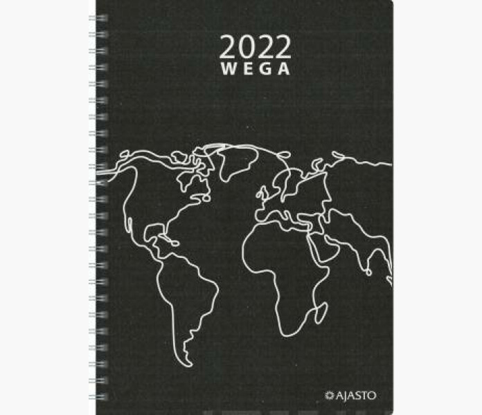Ajasto Kalender Wega Eko 2022 svart musta kuva