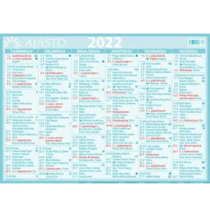 Ajasto Kalenteri Suuri Seinäalmanakka  2022 kuva