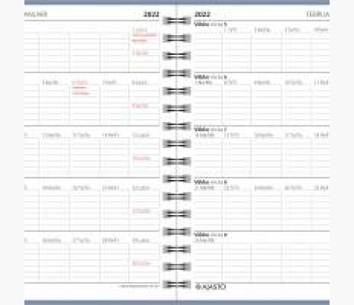 Ajasto Kalender Anno 2022 ljusbla vaal.sininen 1 kuva