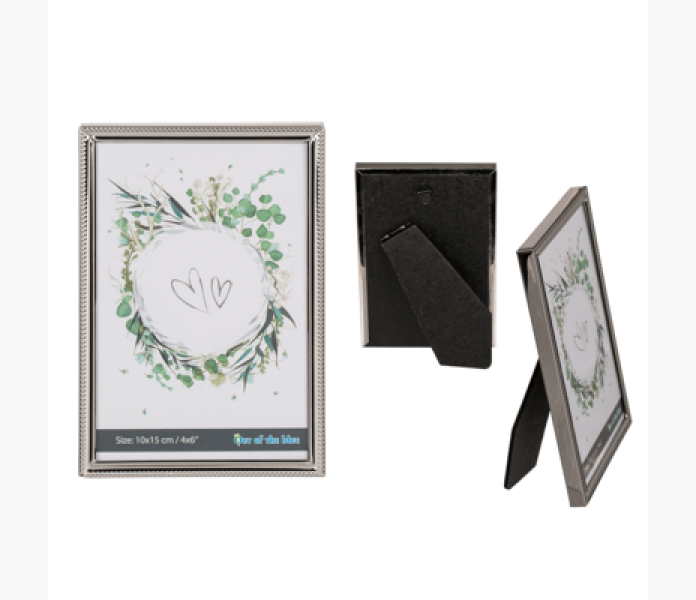 Ram i metall silver 10x15cm kuva