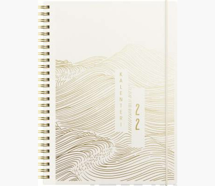 Busines Saga kalender 2022 beige. Sve Fi Eng kuva