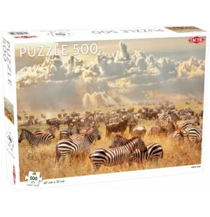 Pussel 500bitar, Zebra Herd image