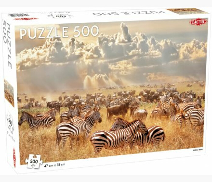 Pussel 500bitar Zebra Herd kuva
