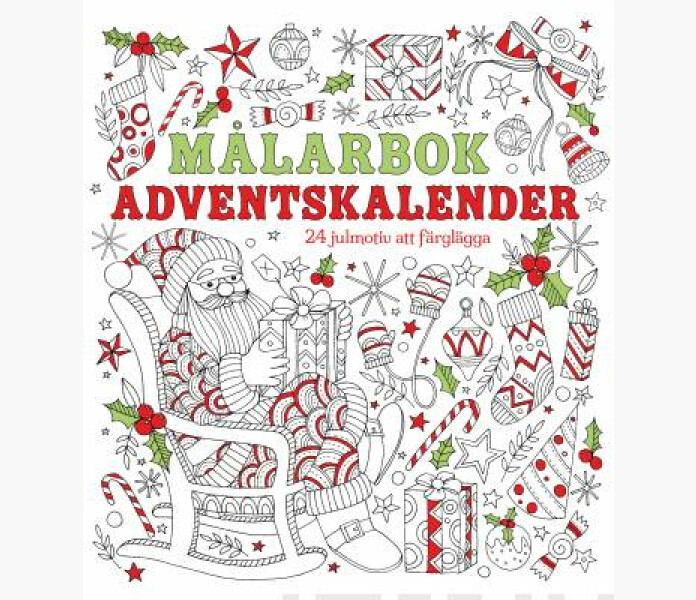 Adventskalender malarbok kuva