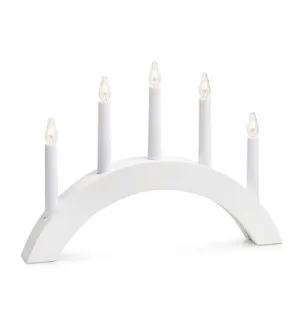 Atle träljusstake vit kuva