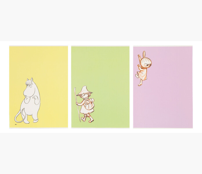 Mumin hafte A4 40 pastell fargsortiment image