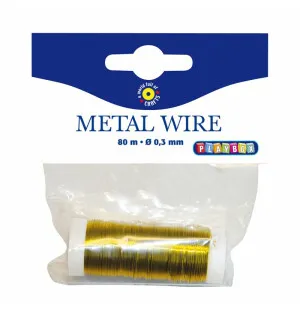 Metalltråd Guld 0,3 mm x 80 m, kuva