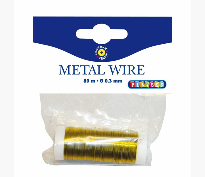 Metalltrad Guld 03 mm x 80 m image