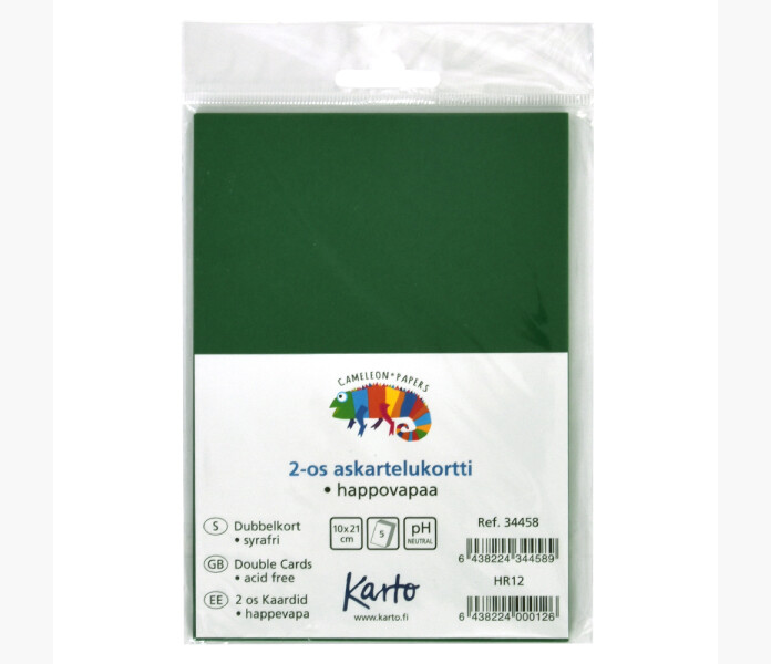 Kortbotten 2 delat C6 5st gront 220g kuva