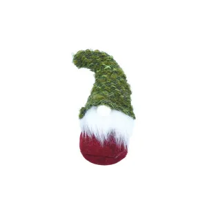 Tomte i tyg, röd/grön, 10cm kuva