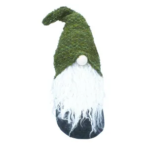 Tomte i tyg, grå/grön, 30cm kuva