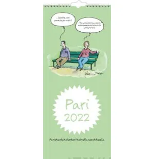 Pariskunta seinäkalenteri 2022 kuva