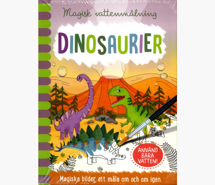 Magisk vattenmalning Dinosaurier. 3 6 ar kuva