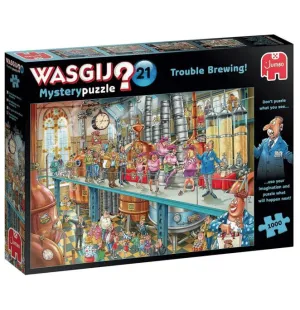 Pussel Wasgij Trouble Brewing! 21 1000 bitar image