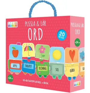 Pussla & lär: ord, 20bitar + bok, 0-3 år image