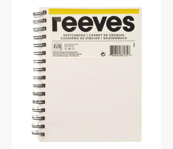 Reeves canvas sketchbook 120g A5 80 ark image