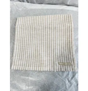 Bruka Design Kökshandduk Oaxen, natur/vit rand image