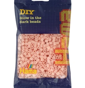 Hama Midi Pärlor  Självlysande Röd, 1000 st kuva