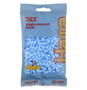 Hama Midi Pärlor Pastell Isblå,1000 st kuva