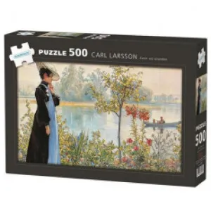 Pussel Carl Larsson, Karin vid stranden 500bit. kuva