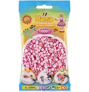 Hama Midi Pärlor Pastell Rosa, 1000 st kuva
