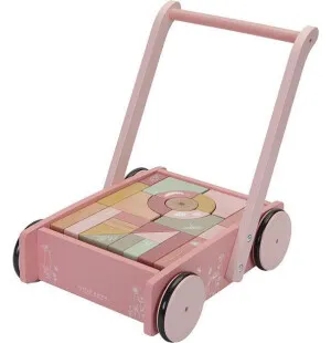 Little Dutch gåvagn med bygg block 12+ mån rosa kuva