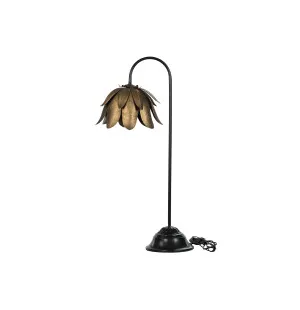 Bordslampa Näckros svart mässing, 80cm image