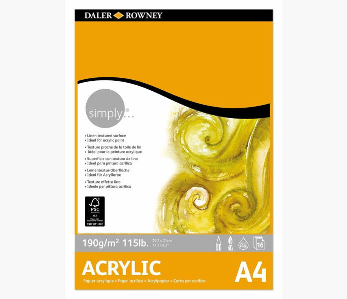 DR Simply Akrylblock A4 16 190g kuva
