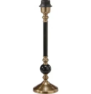 PR Lampfot Abbey svart, mässing 40cm image